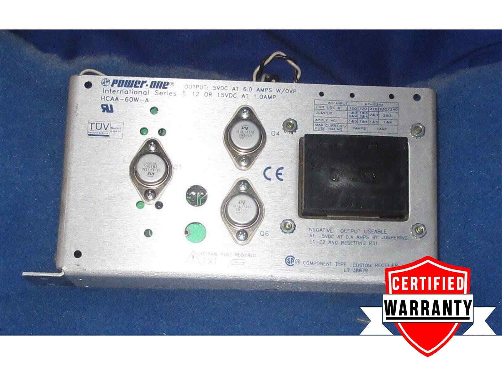 RX-2157, POWER-ONE HCAA-60W-A INTERNATIONAL SERIES POWER SUPPLY 1 YEAR WARRANTY