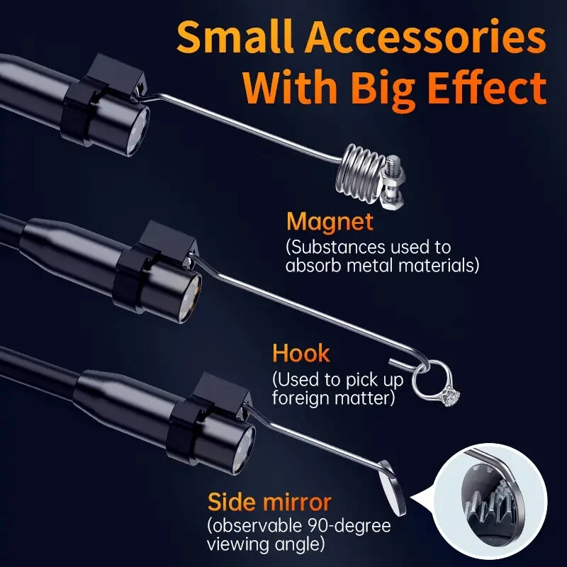 4.3″ IPS 1080P HD Screen Handheld Industrial 5m Endoscope Camera Pipe Waterproof
