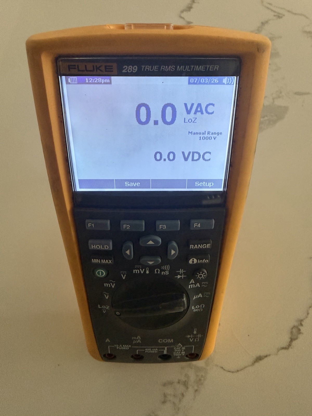 FLUKE 289 TRUE RMS MULTIMETER NO LEADS POWERS ON