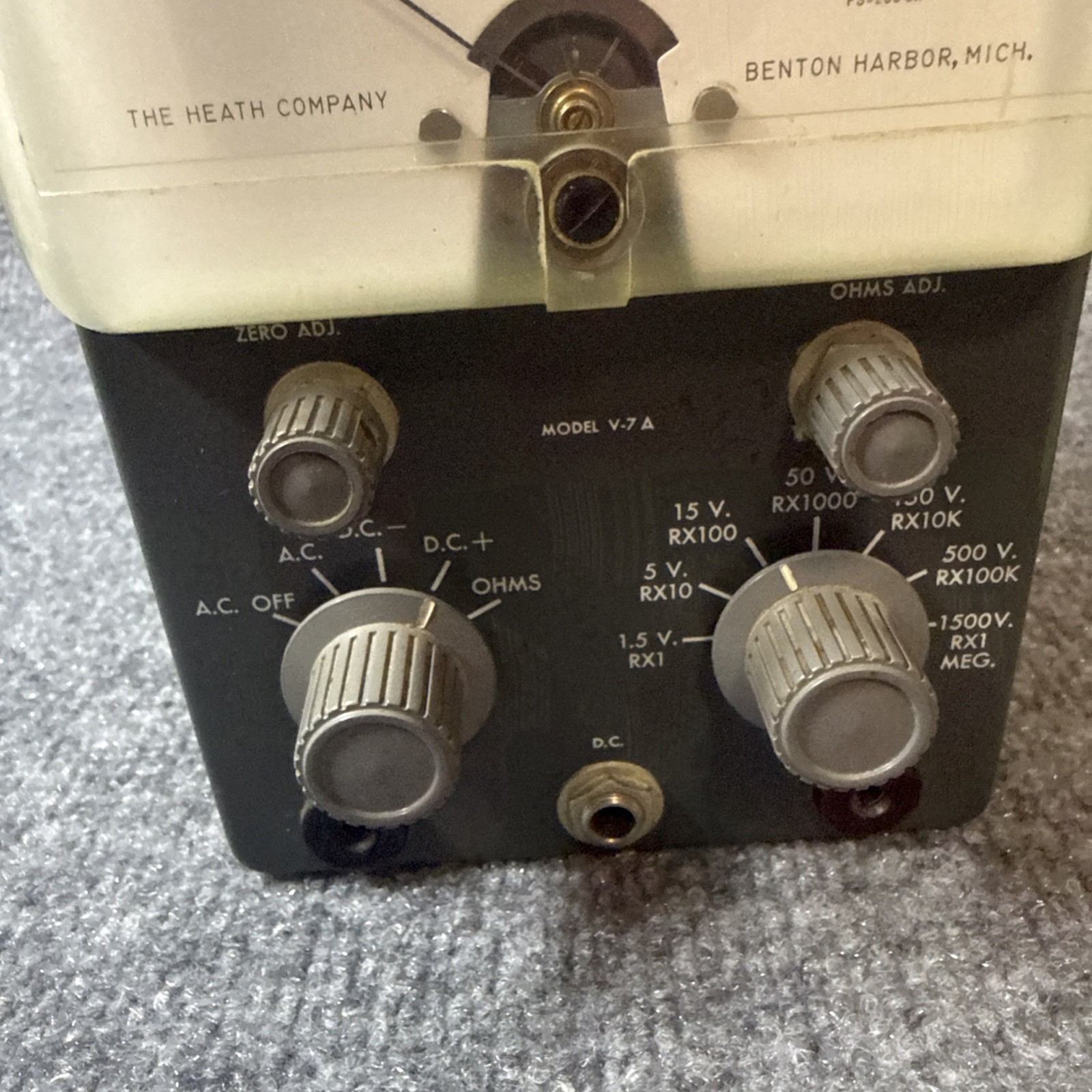 Vintage Heath IM-10 Vacuum Tube Volt Meter Needs Electric Cord￼