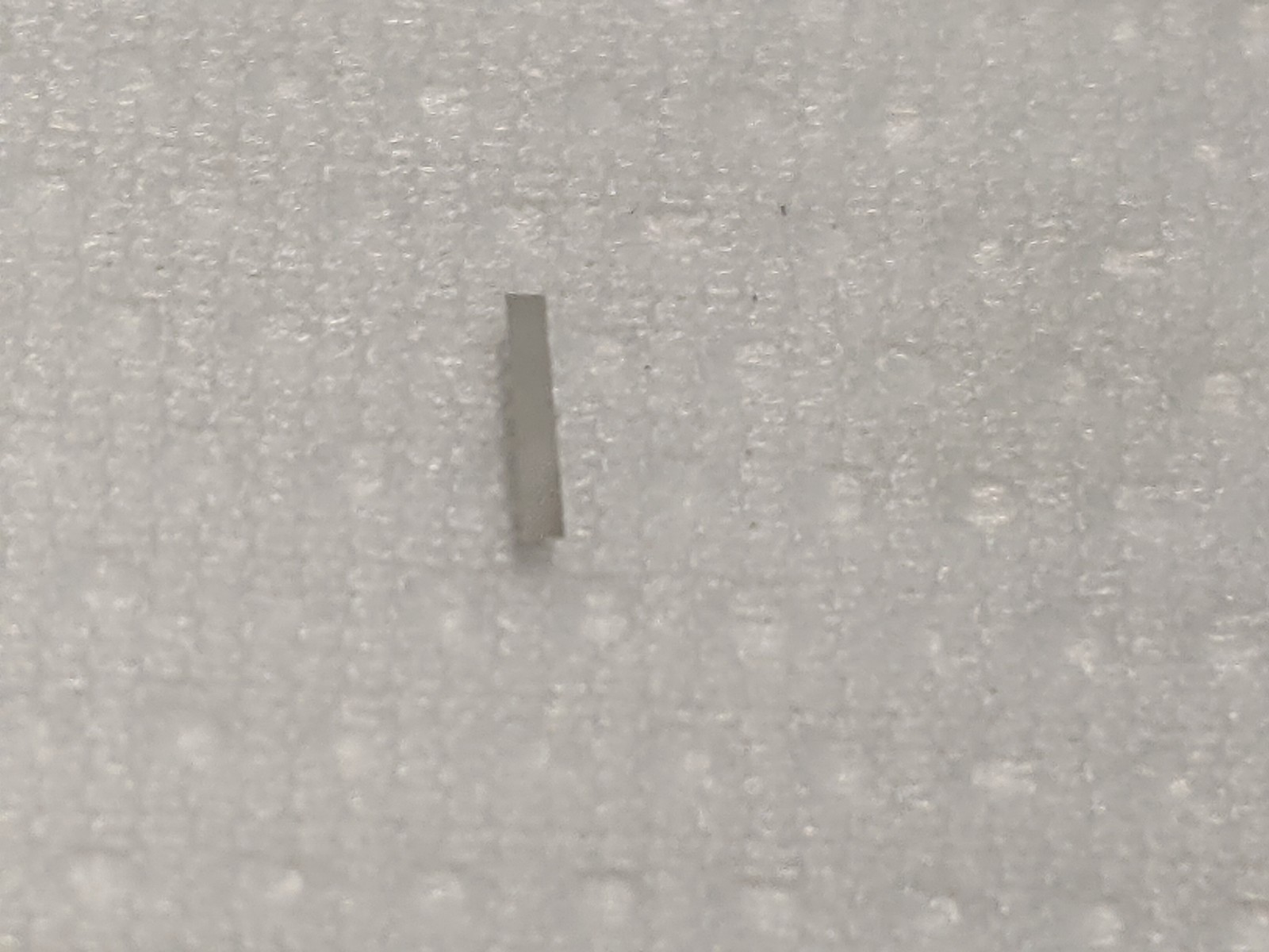 Chrome-On-Glass Rectangular Aperture 1x5mm Test Target ~50mm Plate