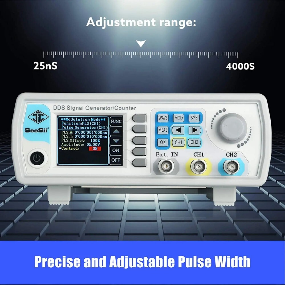 2-channel DDS Arbitrary Waveform Generator 60MHz 200MSa/s DDS Signal Generator