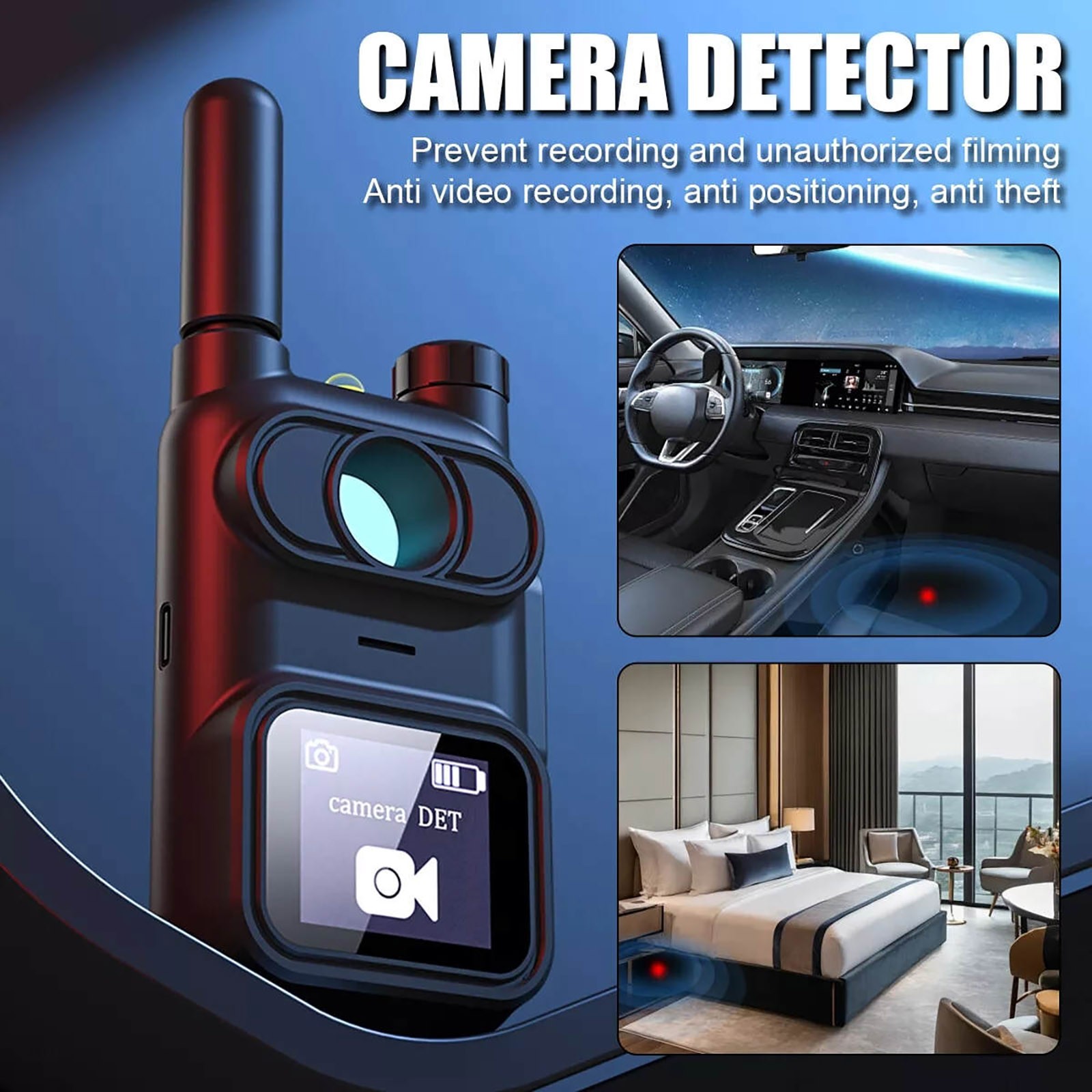 1PC PRO Handheld Infrared Detector Anti-Spy Device GPS Tracker Finder Scanner