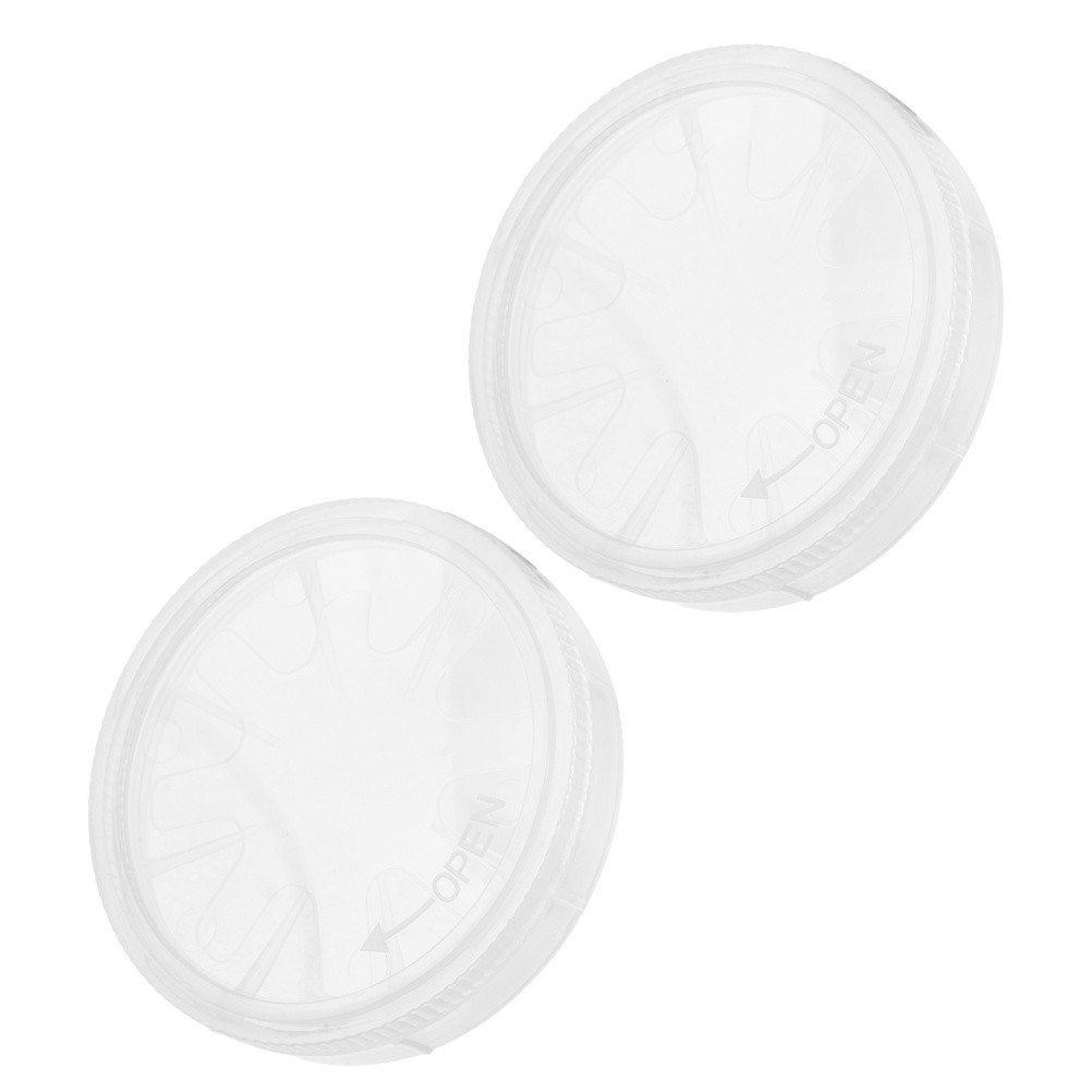 2Pcs Single Wafer Carrier Case: 2″ Cleanroom Storage Box, Includes Container,
