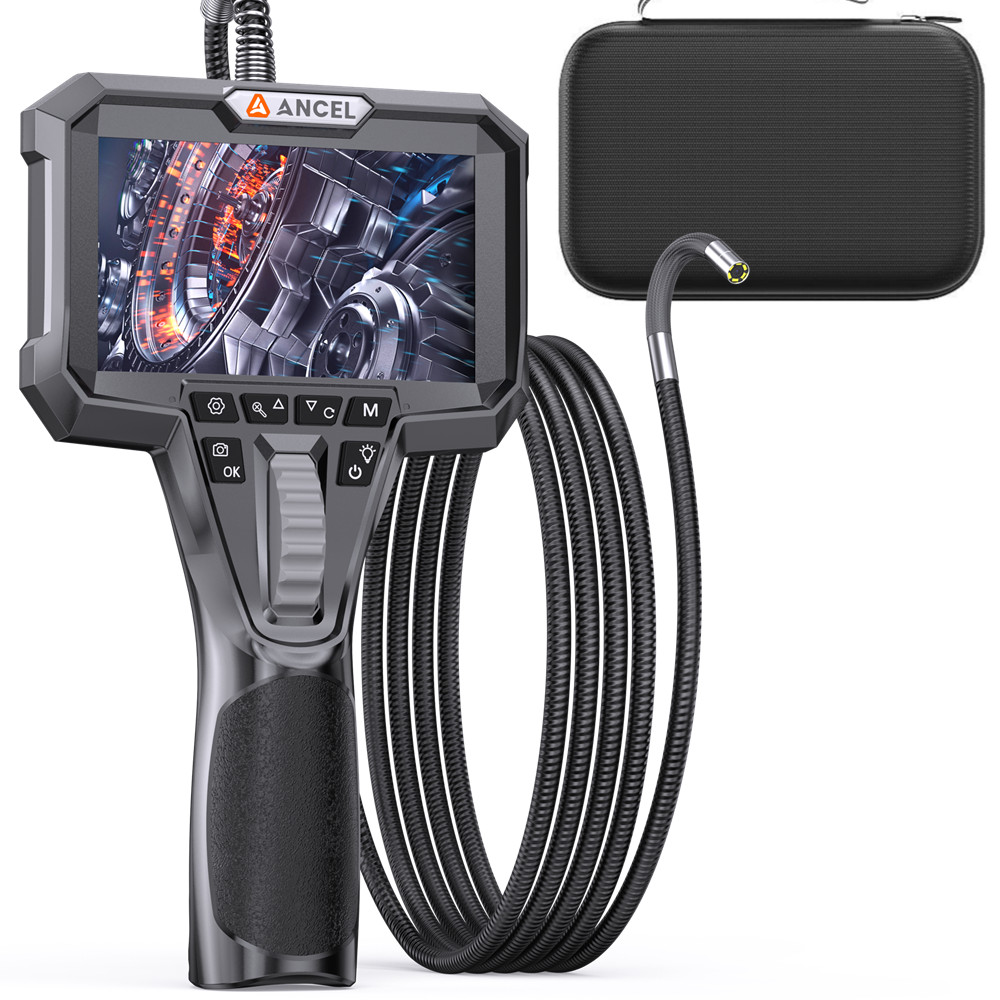 210° 4.3inch Inspection Camera with Screen Borescope Camera 3.9MM Scope Diamete