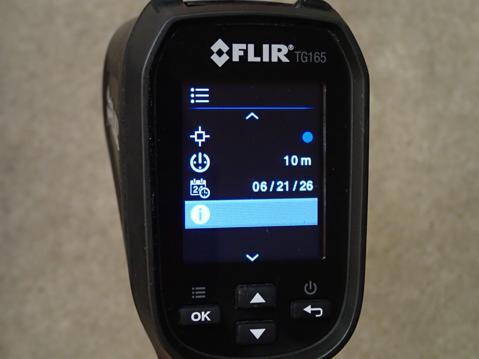 FLIR TG165 Thermal Imaging Camera Thermometer Works but Damage User Item