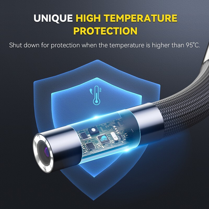 50%OFF Ralcam Articulating Borescope Camera 720° Joystick Endoscope Semi Rigid