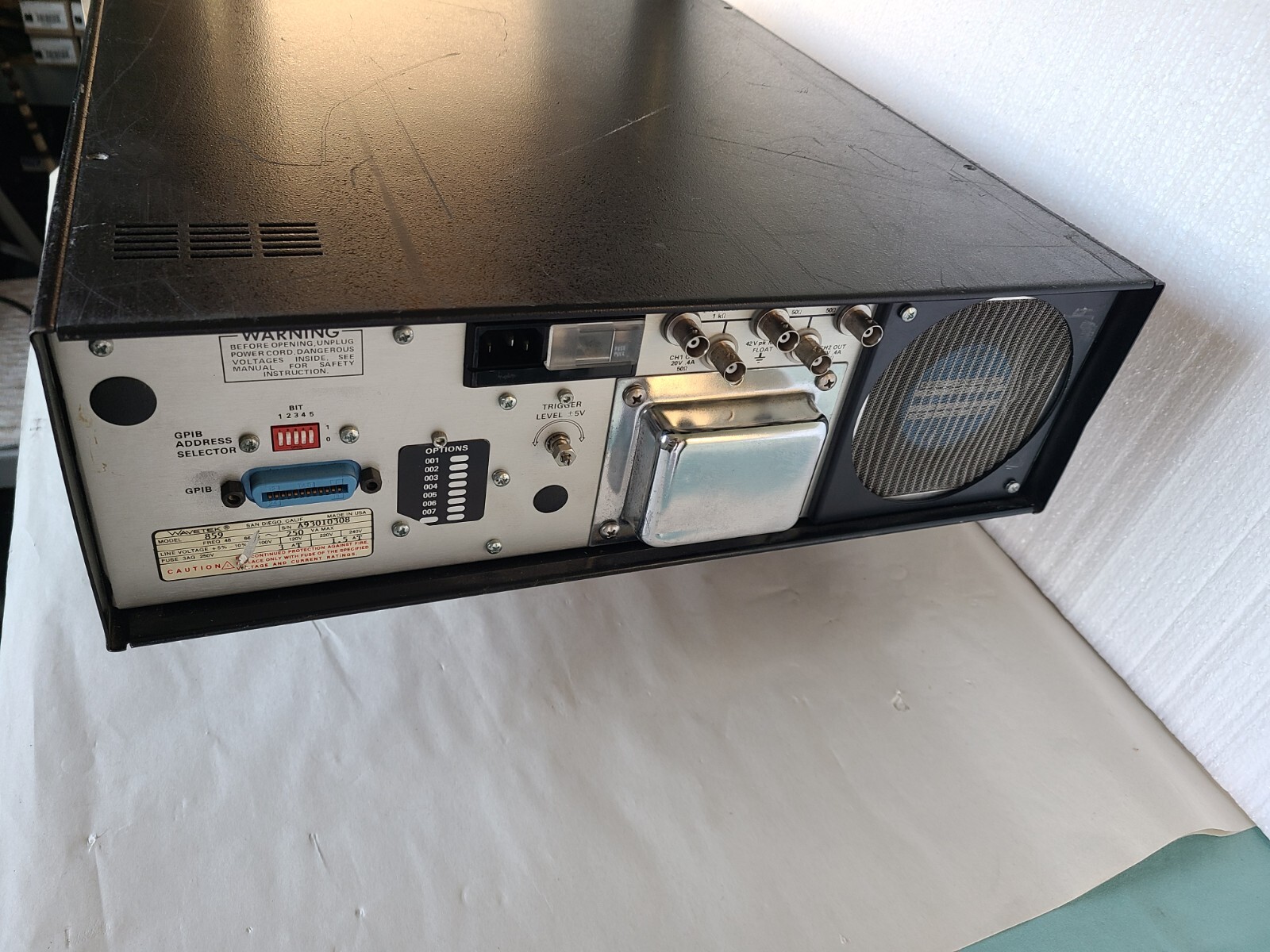 Wavetek 859 50mhz Programmable Pulse Generator, Powers Up, Untested