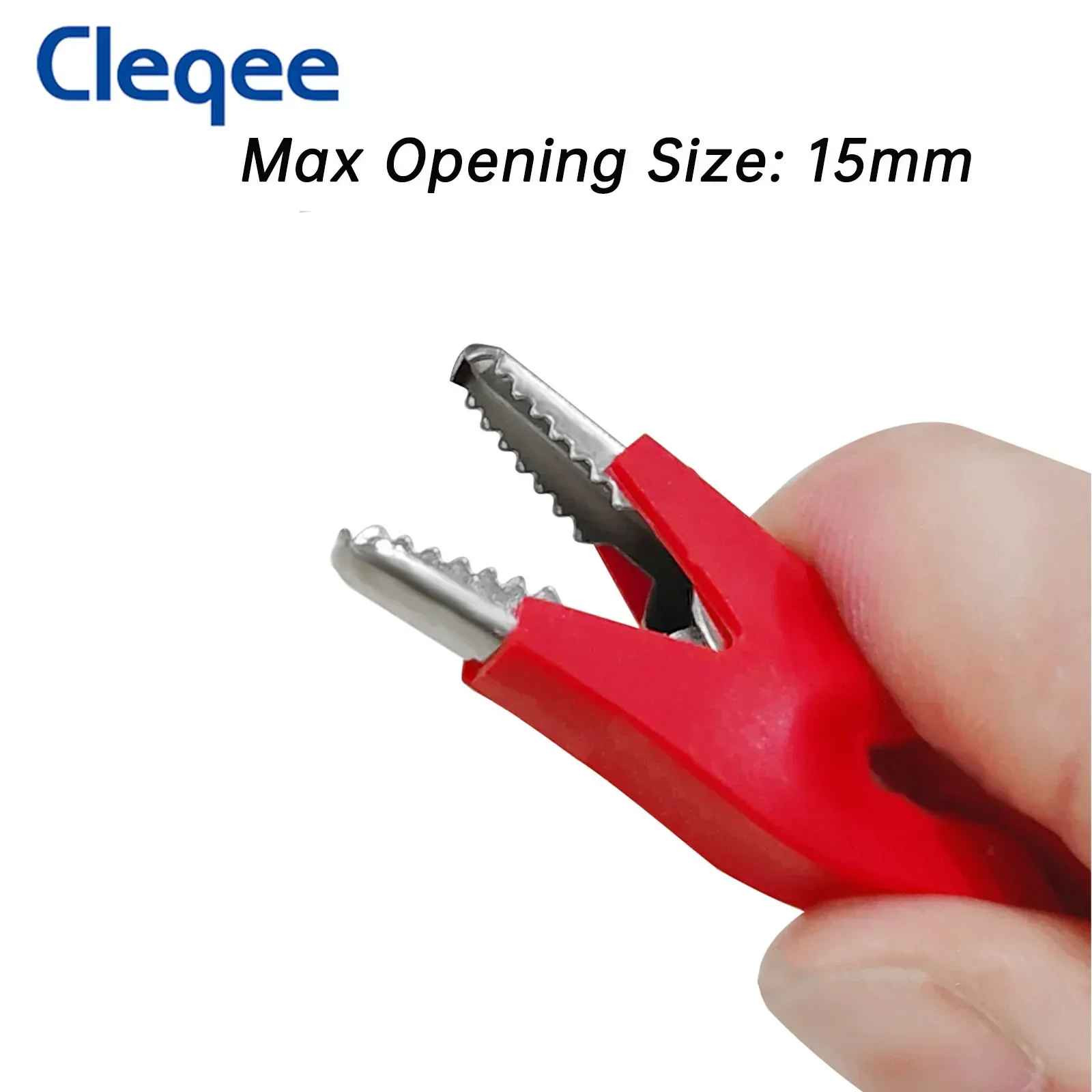 2PCS Alligator Clips Electrical Multimeter Test Leads 1500V/15A Jumper Wires Set