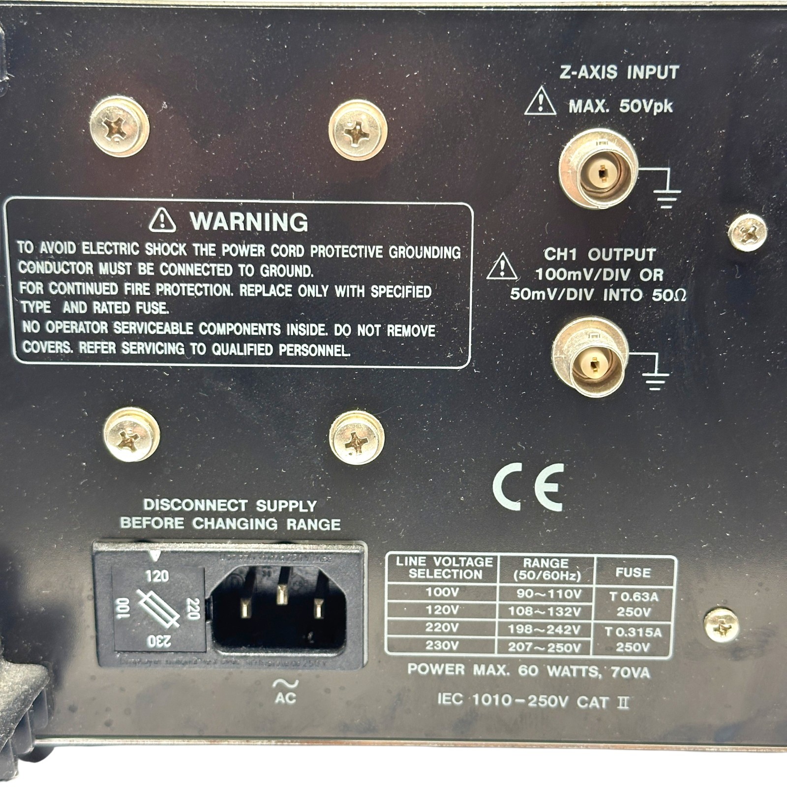 Leader LS 8022 20MHz 2-Channel Analog CRT Oscilloscope Made in Malaysia