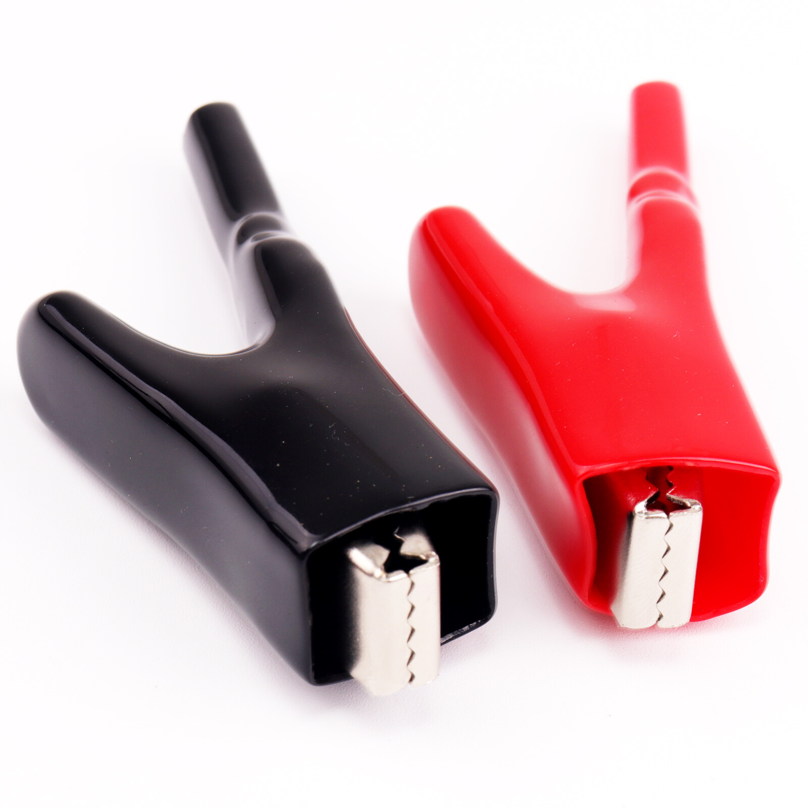 4PCS 50A Sheathed Alligator Clips for Electrical Jumper Wire Clamp Voltage Test
