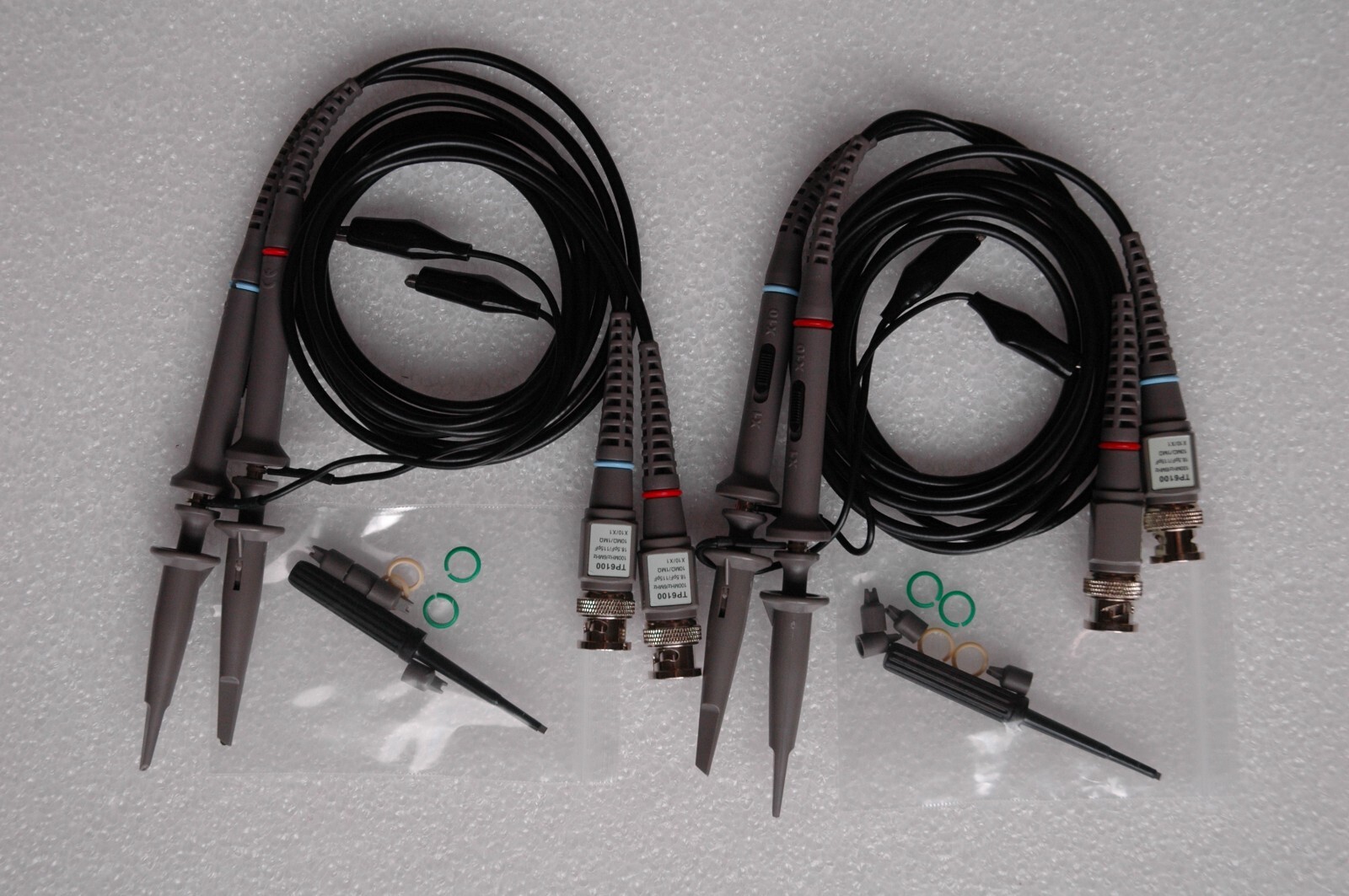 4 Four New 100MHZ Oscilloscope clip probes for HP Tektronix Hitachi, US seller