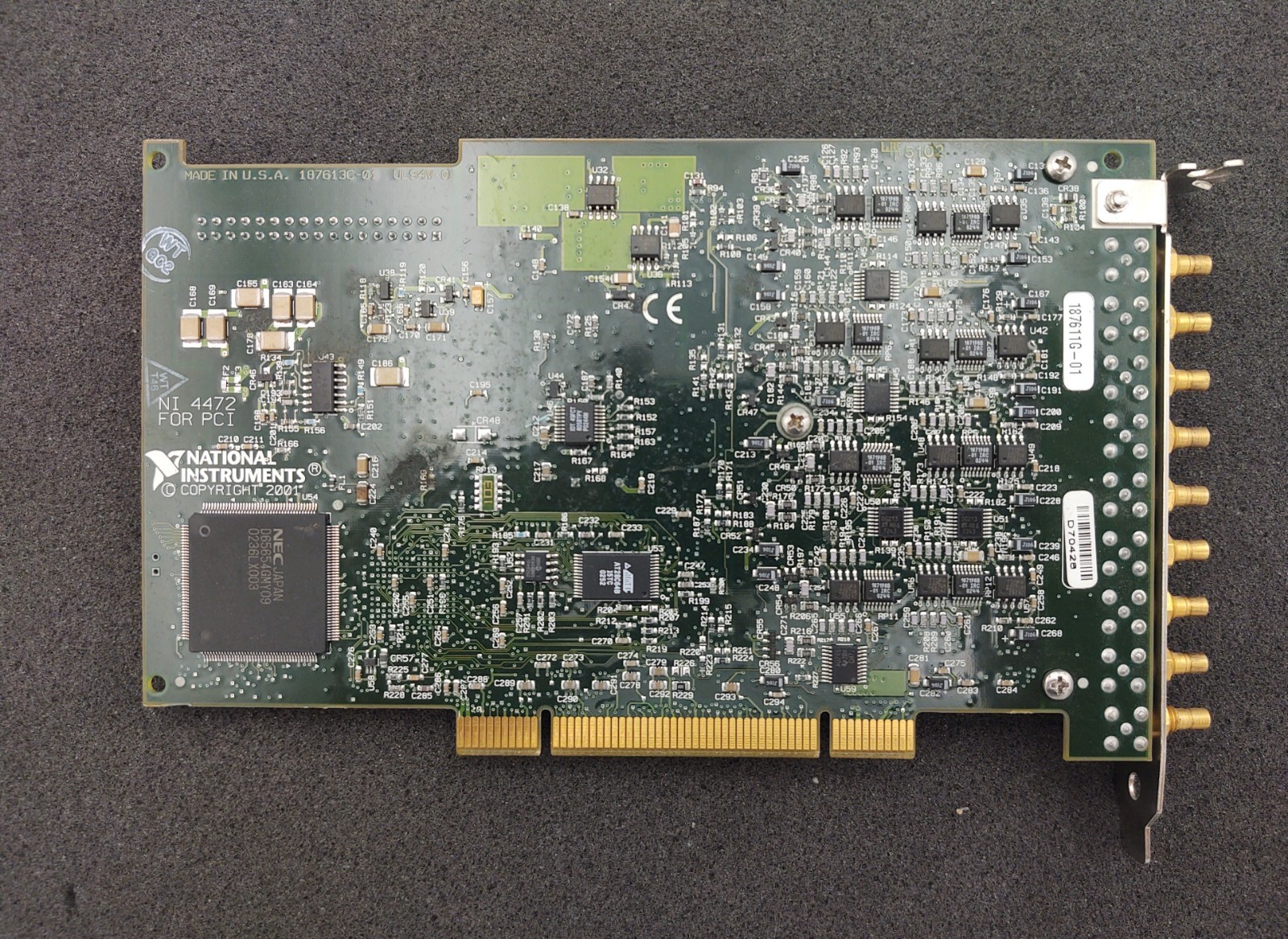 National Instruments NI PCI-4472 Dynamic Signal Acquisition Card – For Parts