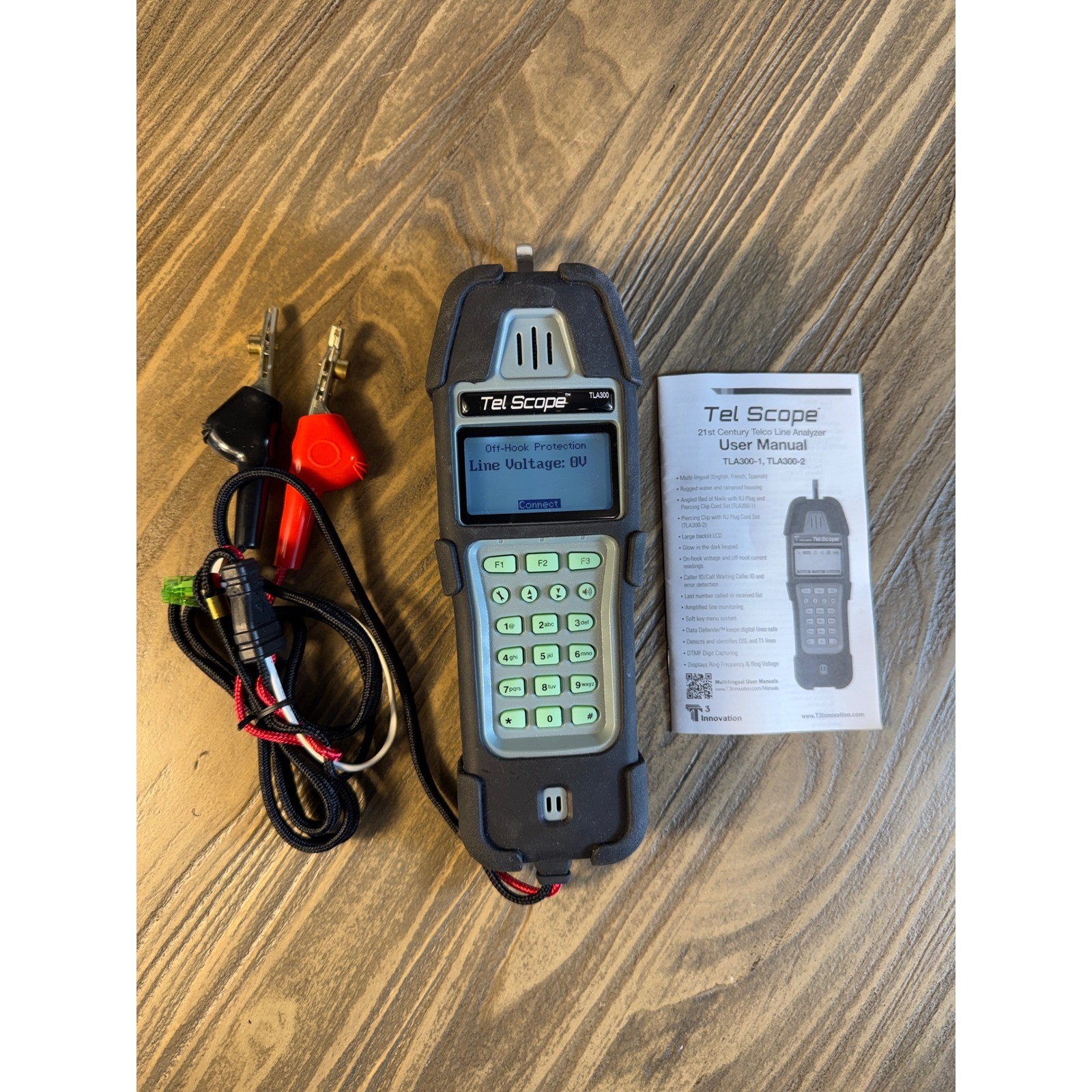 Platinum Tools Tel Scope TLA300-1 Telephone Test Set Analyzer Butt Set Open Box