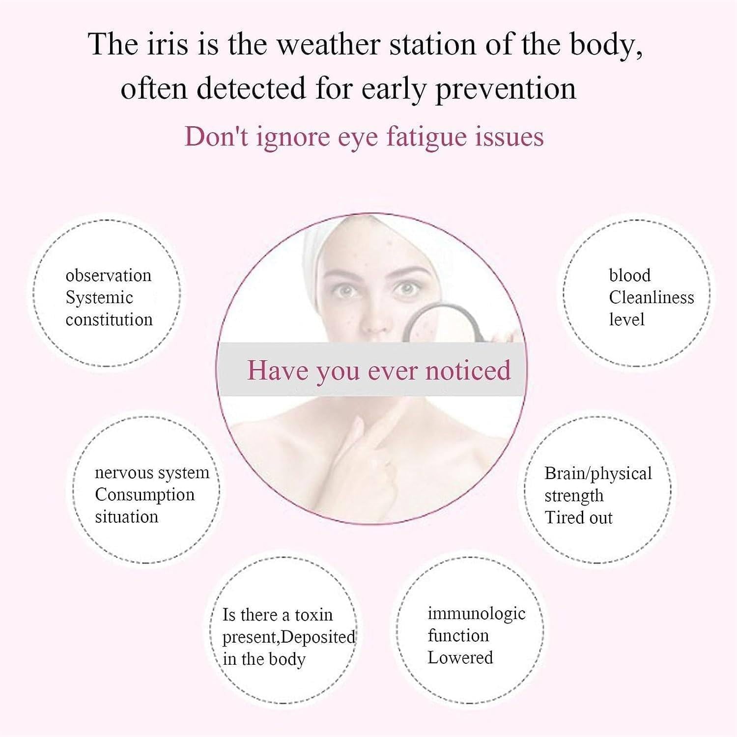 5.0 MP-USB Iriscope Iris Analyzer Iridology Camera with Iris English SoftwareNEW