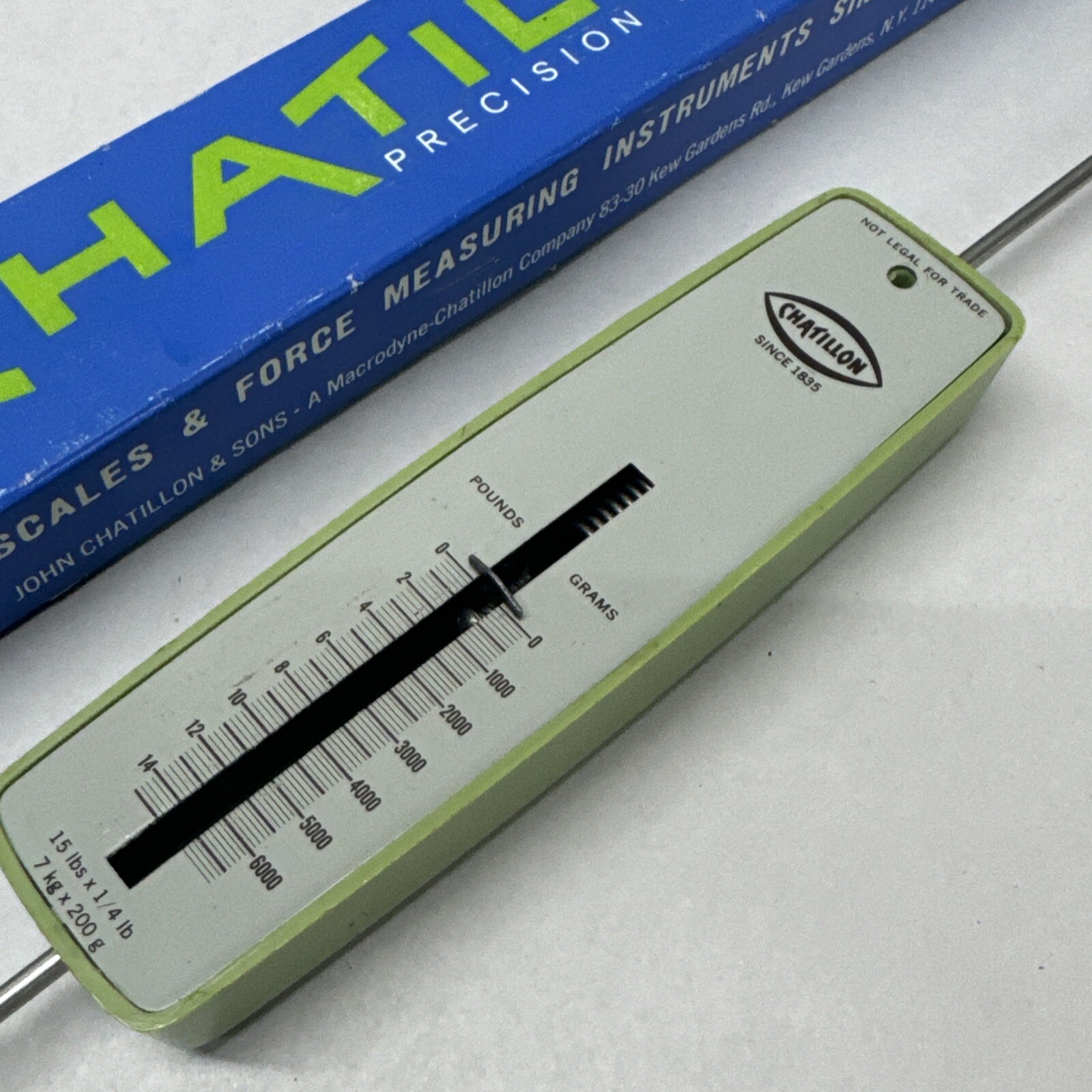 Chatillon LP15 Precison Push Pull Gage 15 Lbs in 1/4 lb 0-6800 Grams NEW NOS LP