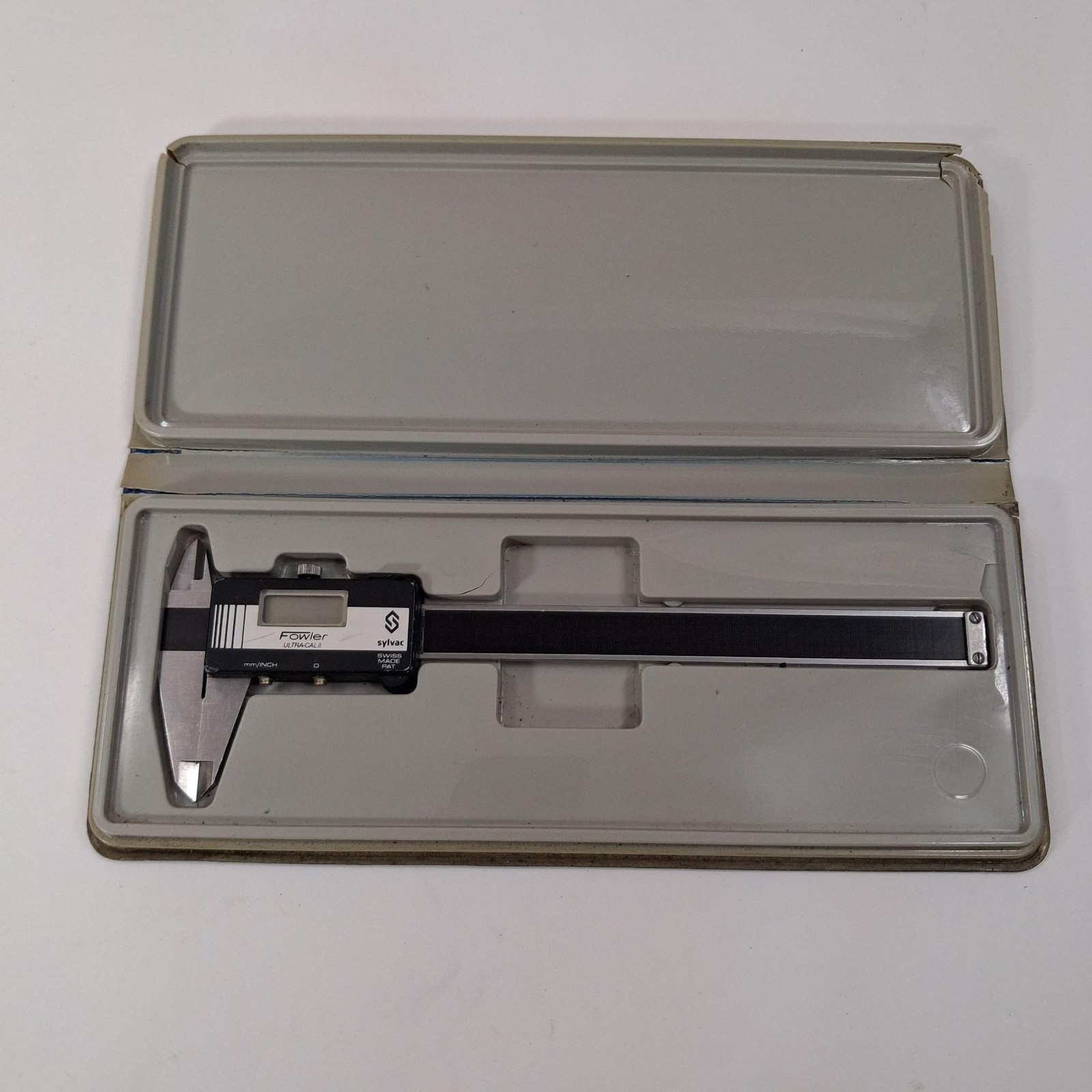 Fowler Ultra-Cal II Digital Electronic Caliper Sylvac Swiss Made Blue Case