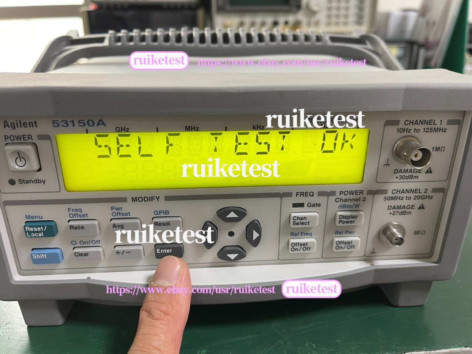 Agilent Keysight 53150A 10Hz-20GHz CW Microwave Frequency Counter _1096