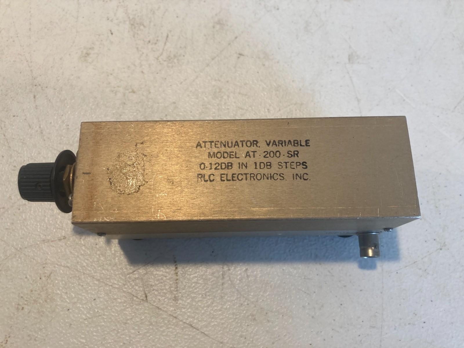 RLC Electronics AT-200-SR Variable Step Attenuator, 0-12dB in 1 dB Steps