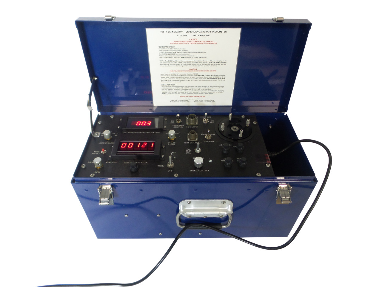 Hydraulic Technology 8405 Tachometer Indicator-Generator Test Set