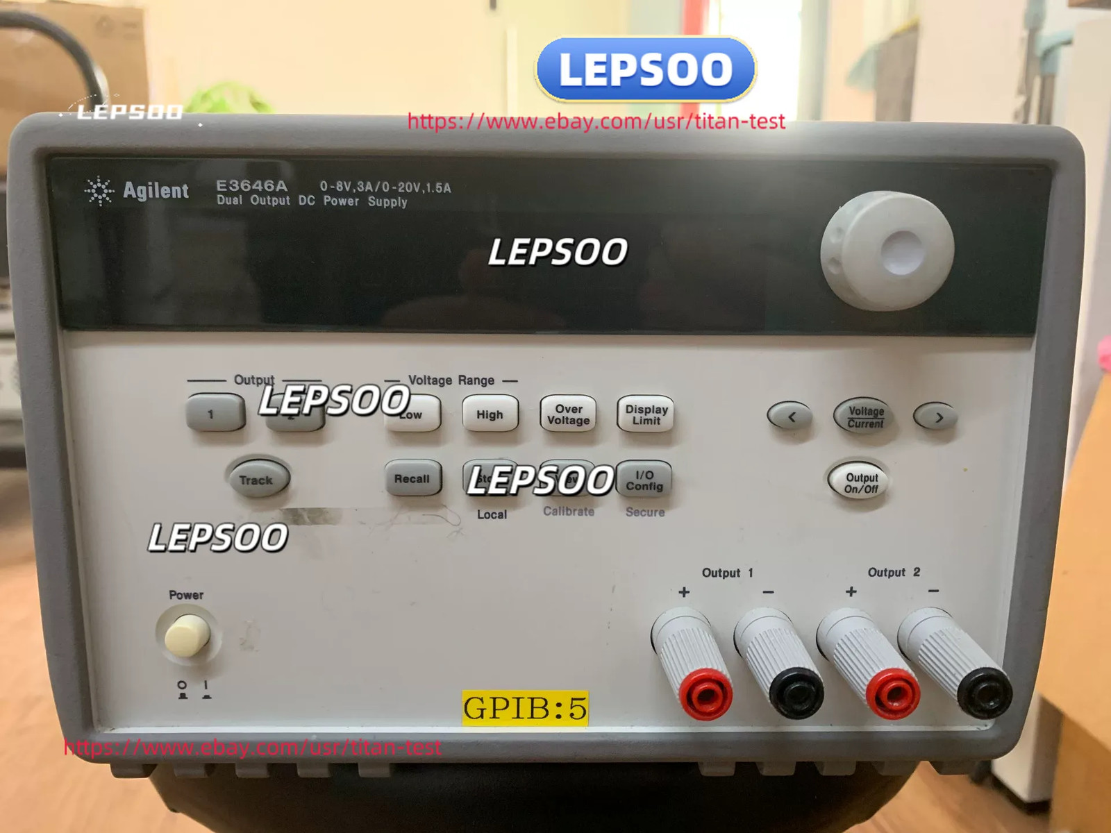 Keysight E3646A: 0-8V, 0-3A/0-20V, 1.5A DC Power Supply good..&