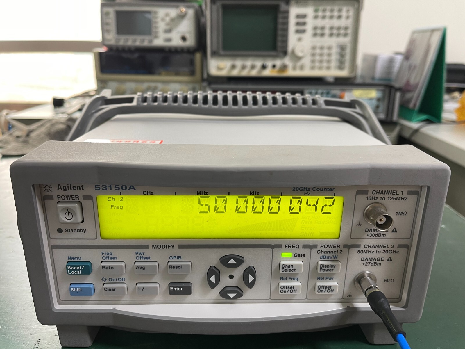 Agilent Keysight 53150A 10Hz-20GHz CW Microwave Frequency Counter _1096