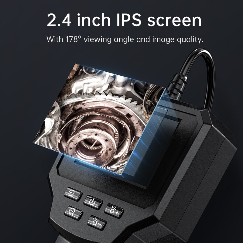 HD 1080P LED Handheld Industrial Endoscope Borescope 8mm Inspection Snake Camera