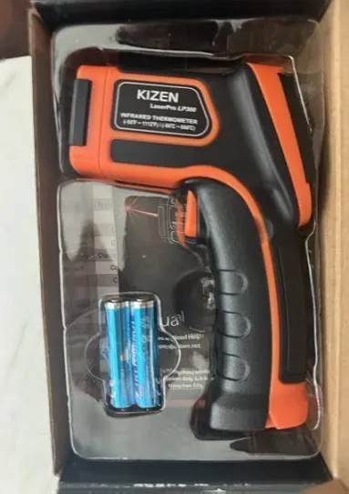 KIZEN Infrared Thermometer LaserPro LP300 Handheld Temperature Gun Orange