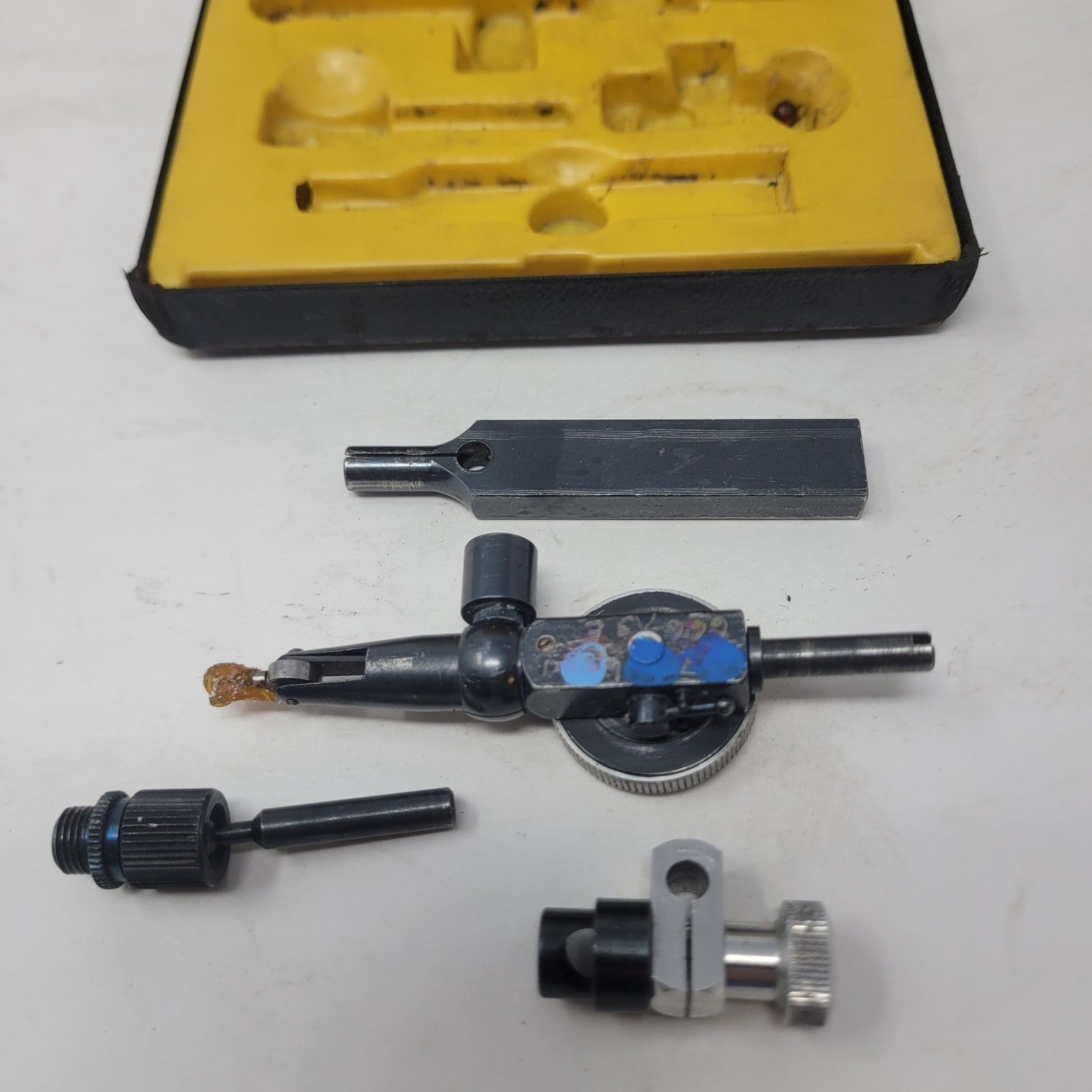 Vintage M & G Dial Test Indicator Gauge Set w/ Case Precision Measurement Tool