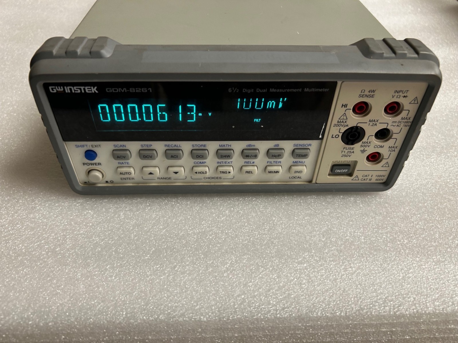 GW Instek GDM-8261 Dual Display Digital Multimeter – Pro Used – Clean