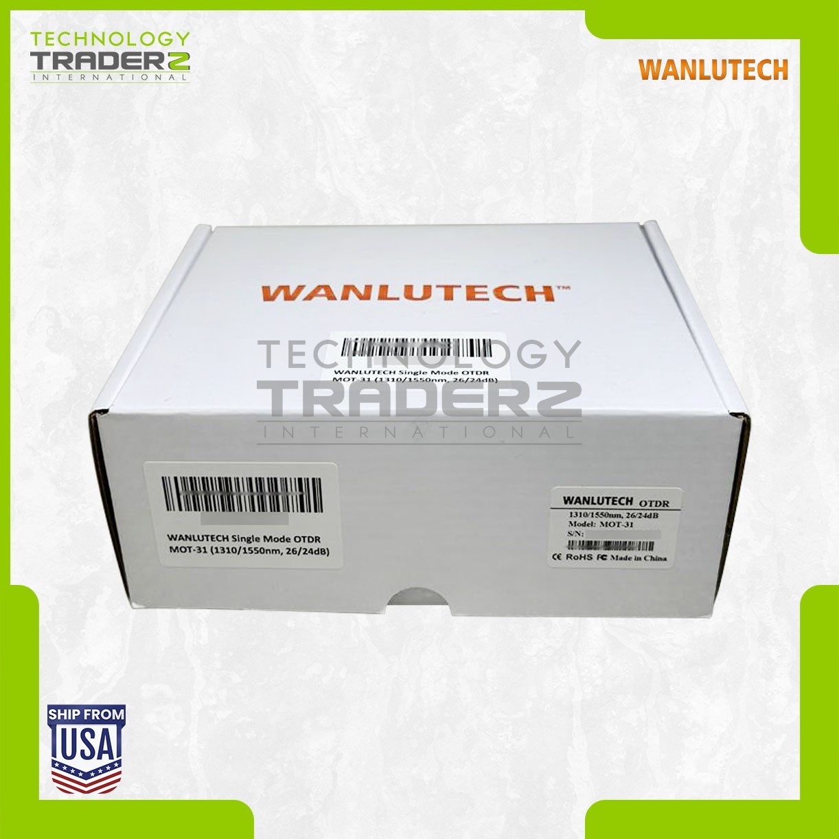 Wanlutech MOT-31 OTDR SC/UPC 4″ Touchscreen OTDR OPM LS RJ45 Fiber Optic Tester
