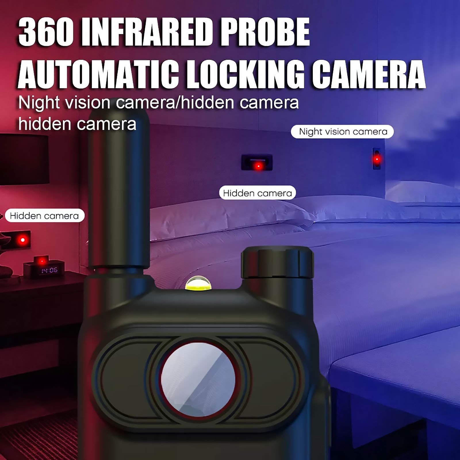 1PC PRO Handheld Infrared Detector Anti-Spy Device GPS Tracker Finder Scanner
