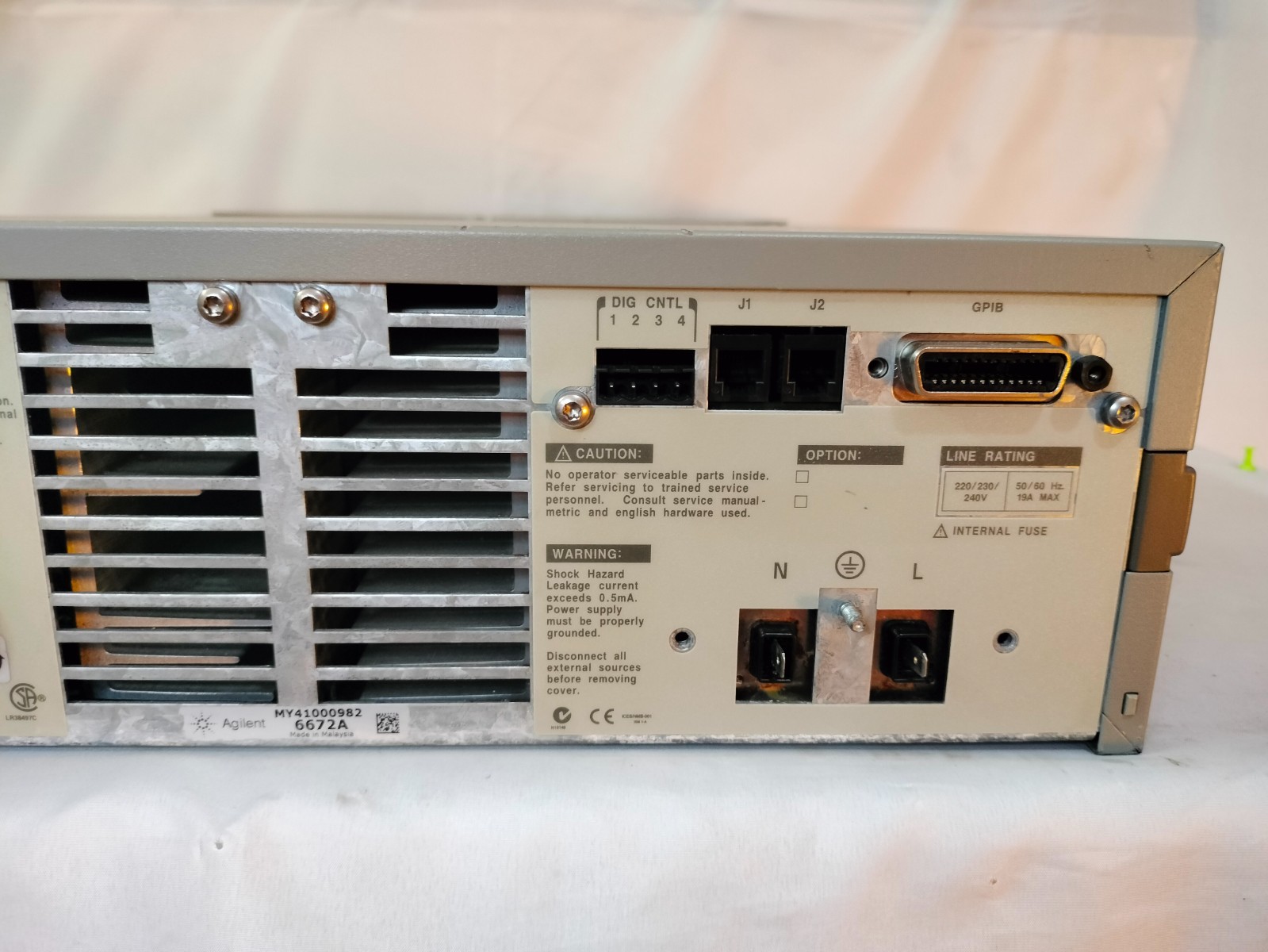 Agilent 6672A System DC Power Supply 0-20V/0-100A Made in Malaysia MY41000982