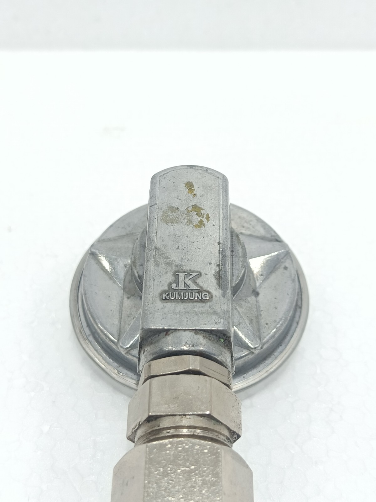 KUMJUNG INDUSTRIAL THERMOMETER 0–120°C – THERMOWELL PROBE–S/N 0602348 FAST SHIP