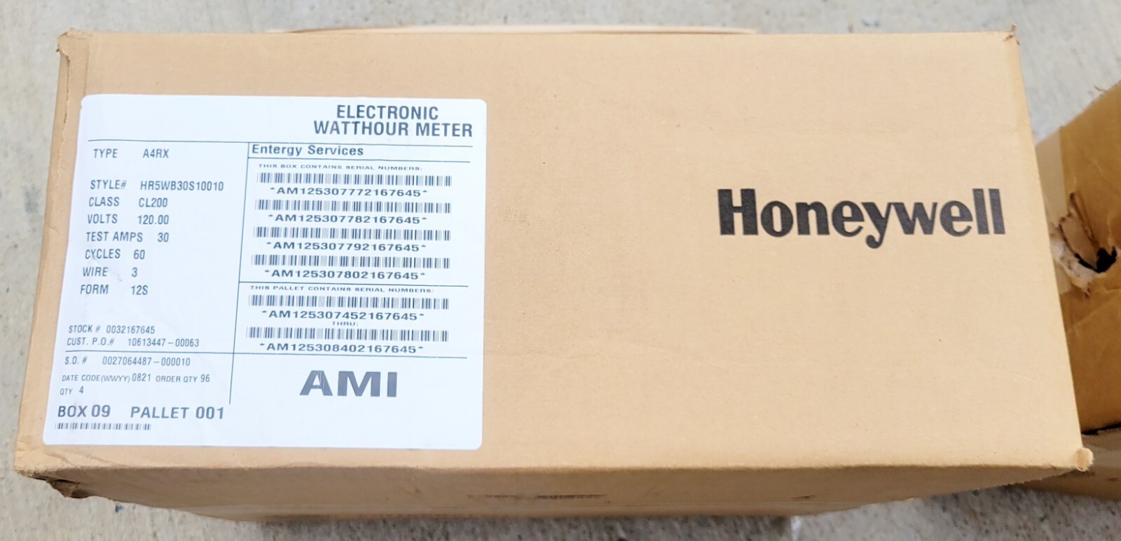 Honeywell Electric Utility Meter AMI A4RX id# 0032167645 120-480v 3wd 3wy QTY 4