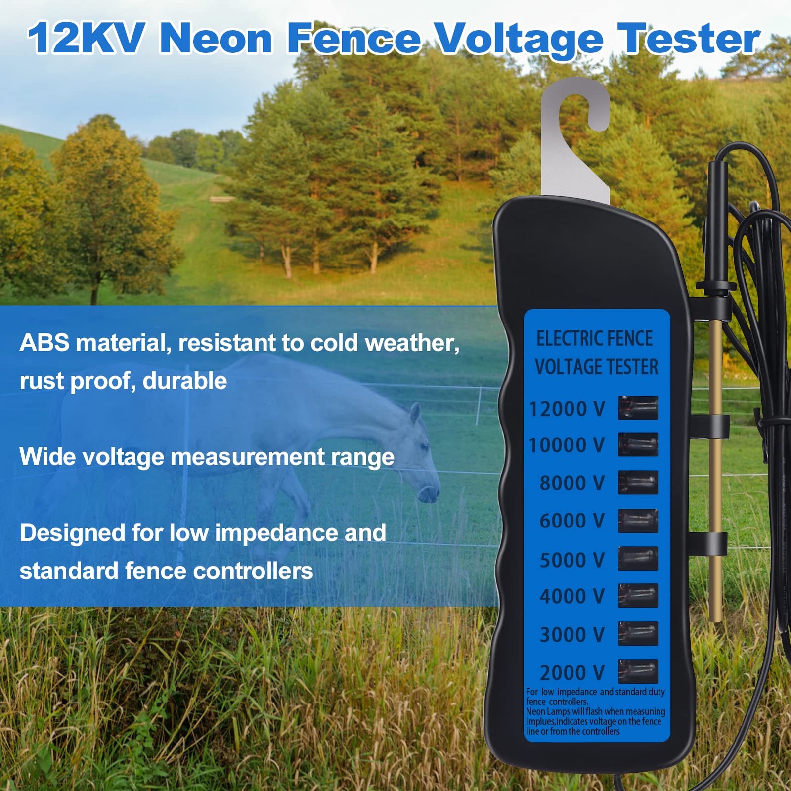Electric Fence Voltage Tester, Electric Fence Voltage Tester Maximum 12 kV, F…