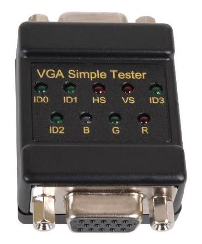 VGA In-Line Signal Link Cable Tester Mini Pocket Size No External Power NEW