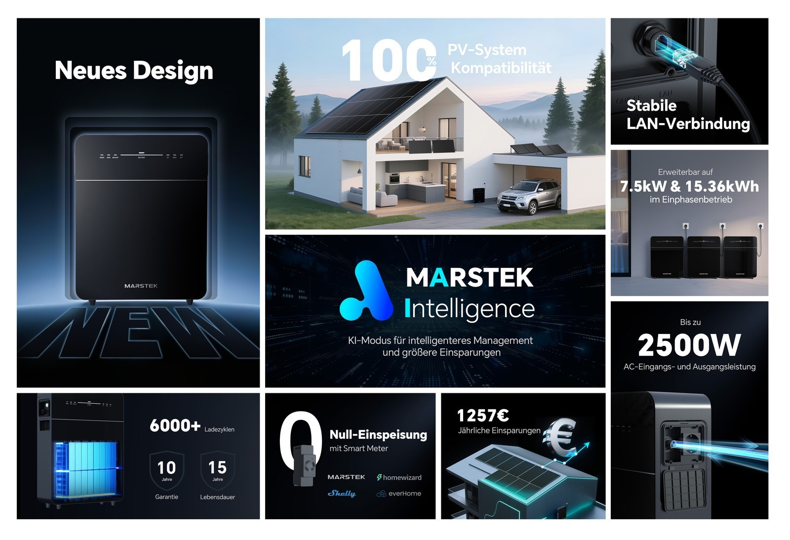 Marstek Venus-E 3.0 Balcony Power Station Storage Battery 5.12 kWh All-in-one AC