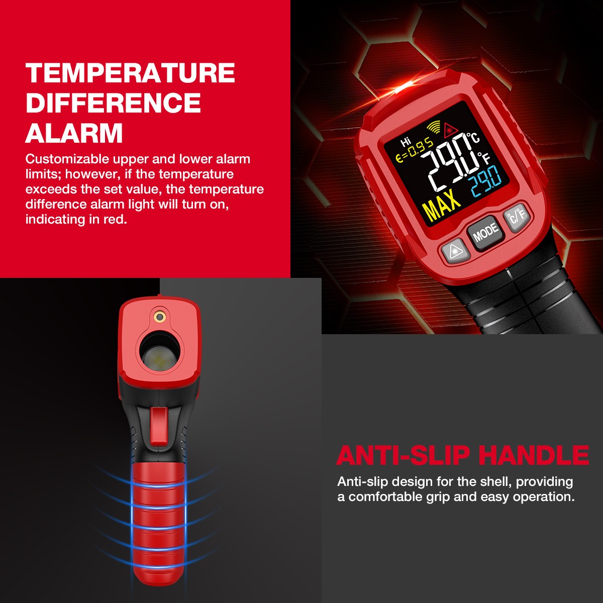Handheld Infrared Digital Laser Thermometer Temperature Gun Non-contact