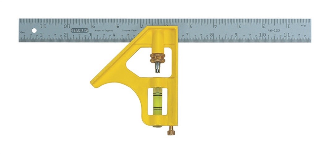 Stanley 12 in. L X 3 in. H Steel English Combination Square