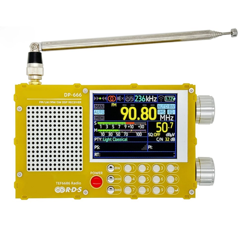 for fm AM Shortwave Radio DP666 with Touchscreen and Multi Language Support