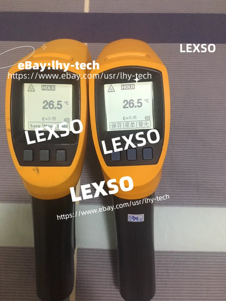 1 PCS Fluke 568 Yellow/Black Digital Infrared Corded Electric Thermometer Gun-
