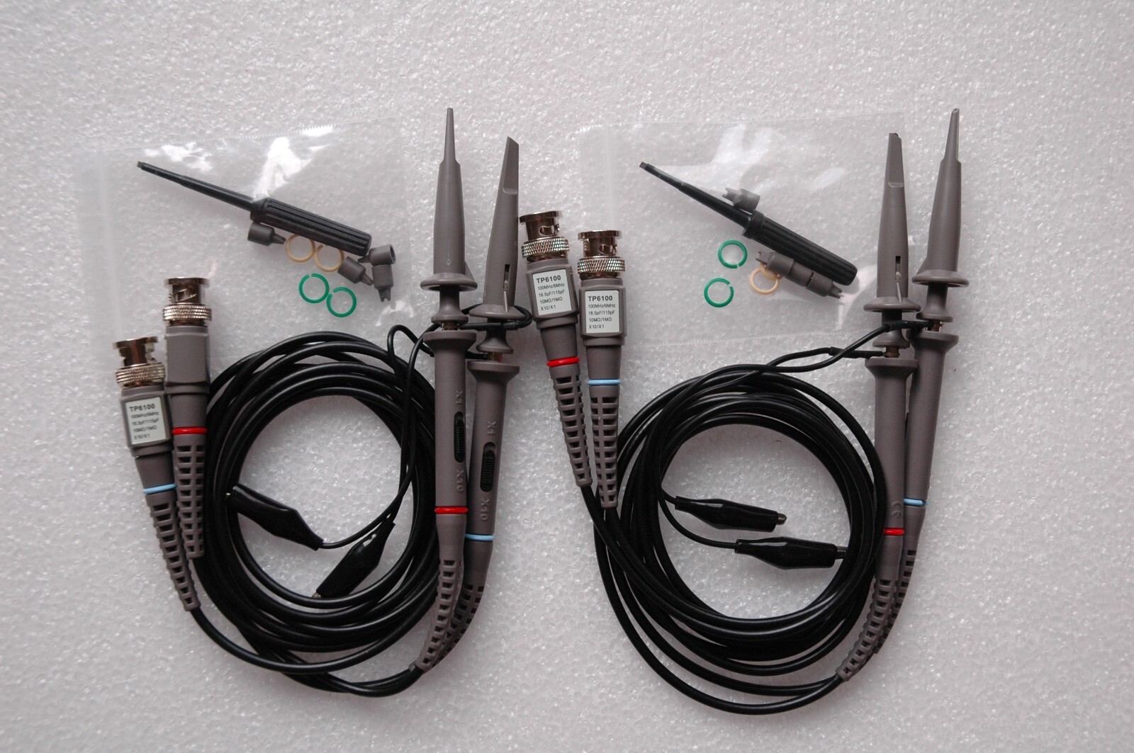 4 Four New 100MHZ Oscilloscope clip probes for HP Tektronix Hitachi, US seller