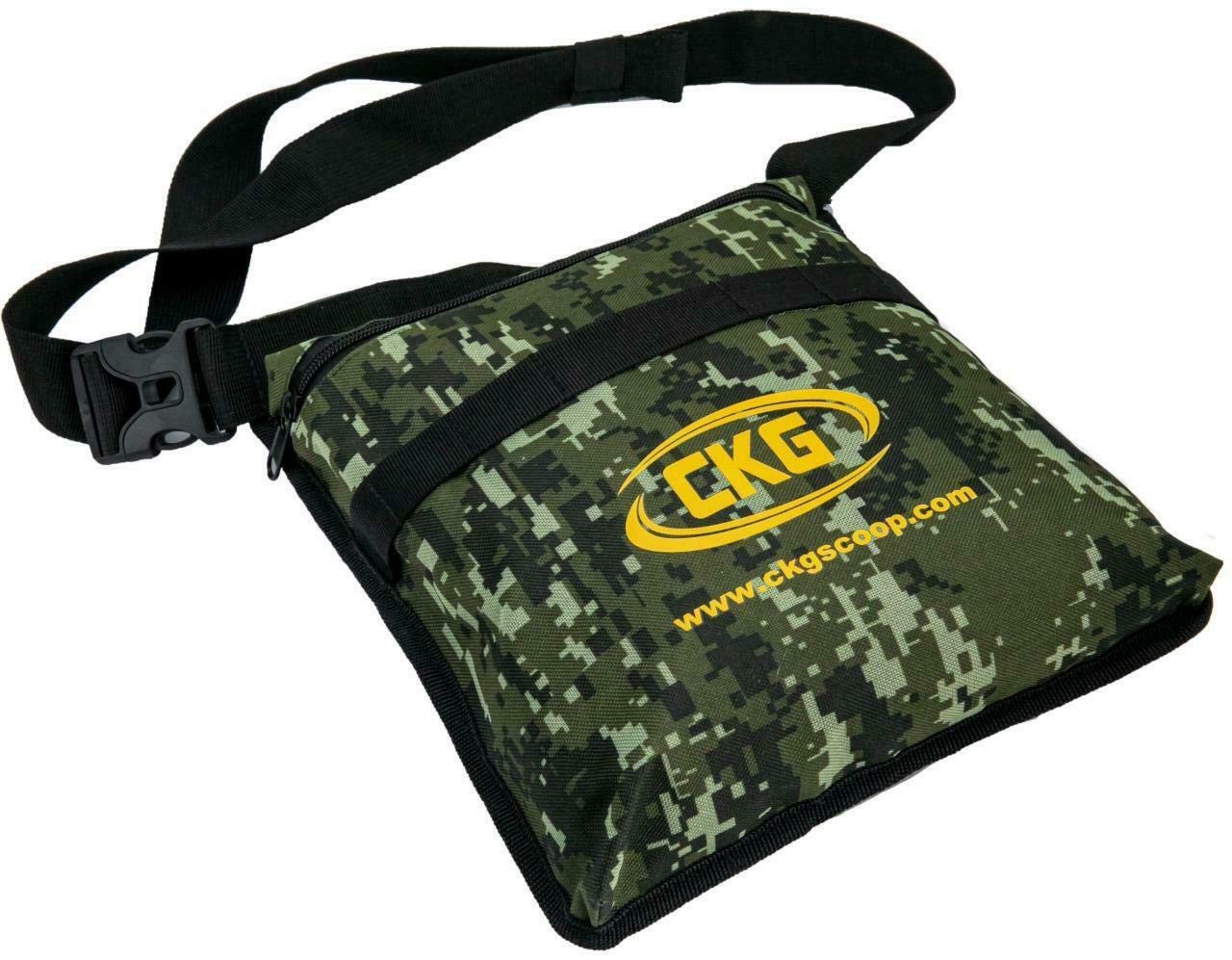 CKG Metal Detecting Pouch Bag Storage Carry Waist Case Portable Camouflage