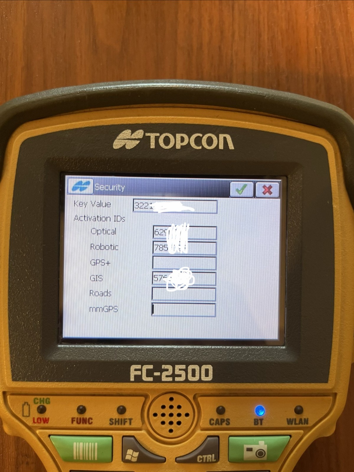 Topcon FC-2500 Data Collector | Unlocked SurvCE 4.02 & TopSurv 8