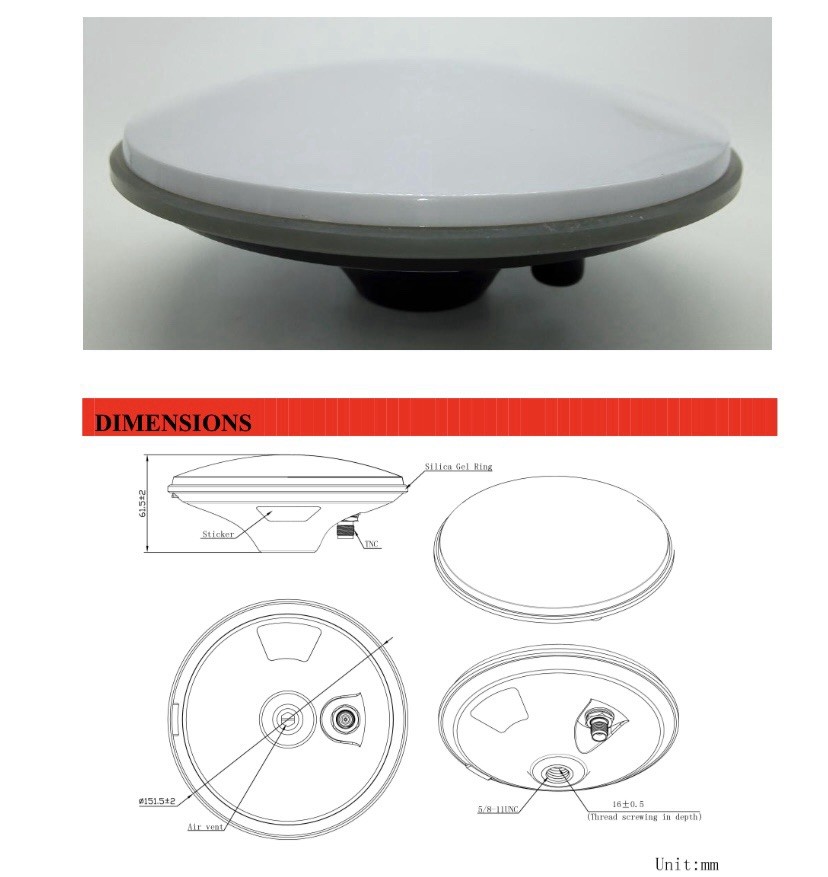 High-Precision Multi-Band GNSS Antenna