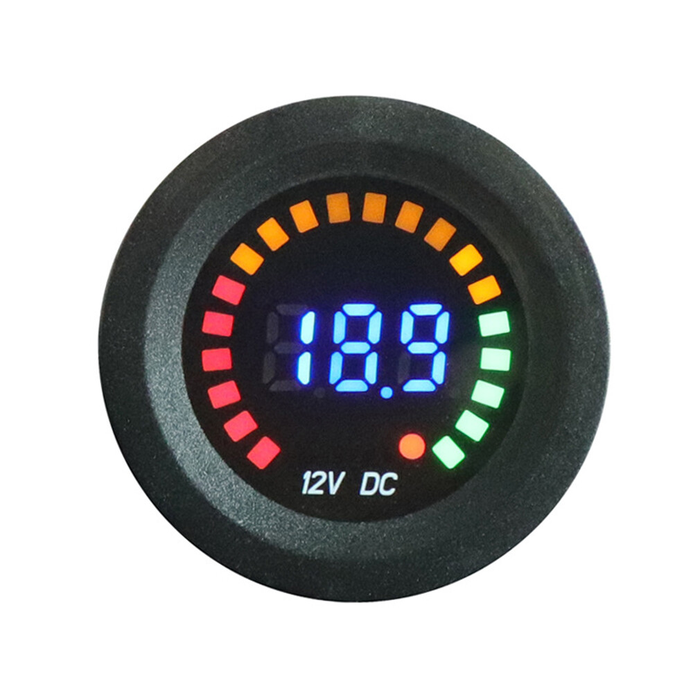 Car Voltage Monitor 5V-36V DC12V Color Screen Voltmeter DC LED Digital Display