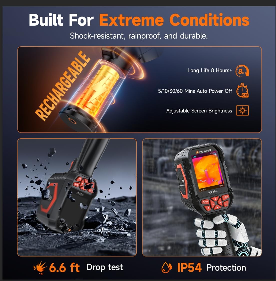 FOXWELL HT280 Thermal Imaging Infrared Camera 320 X 240 2.8″ LCD Screen