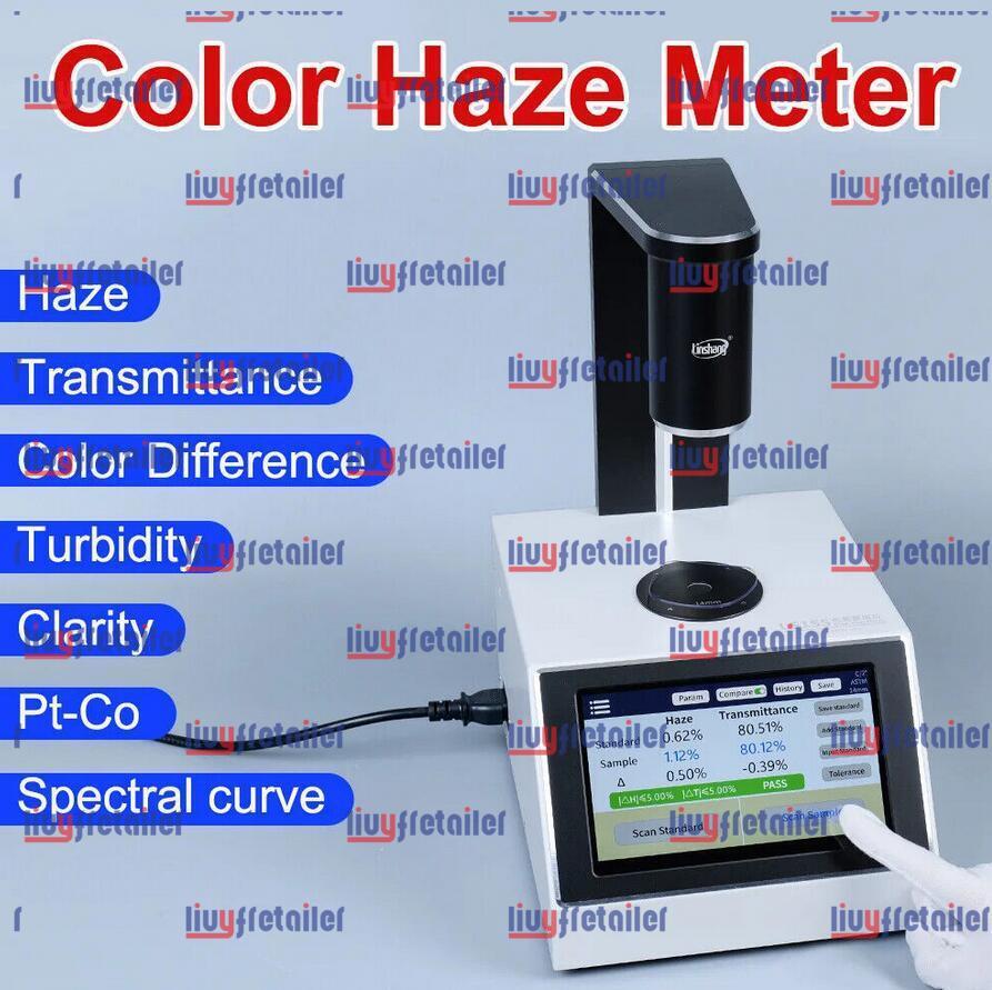 Digital Haze Meter Liquid Color Difference Glass Film Transmittance Tester LS155