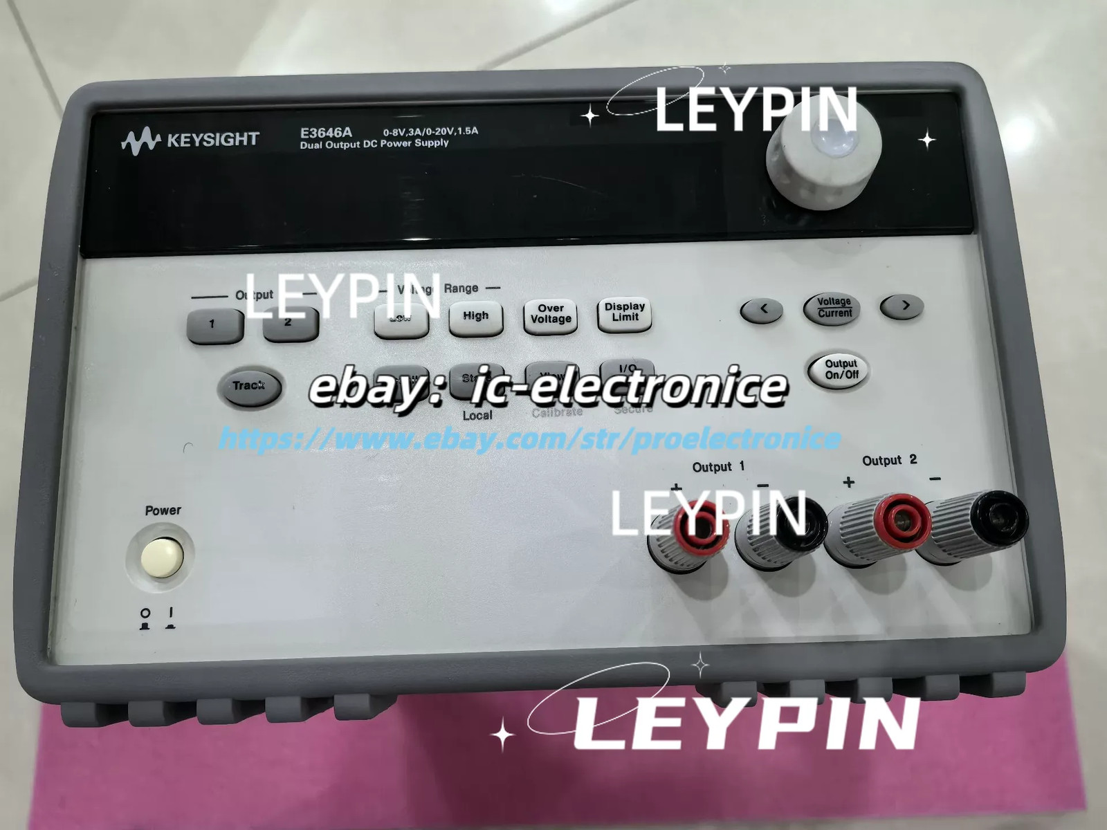 Keysight E3646A: 0-8V, 0-3A/0-20V, 1.5A DC Power Supply good/ytd&ic